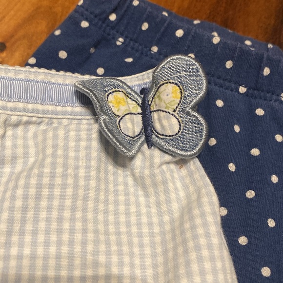 Girl’s 3-6 months Lightweight Pants Bundle: 3 Leggings & 1 Cotton Check Pants - Picture 3 of 8